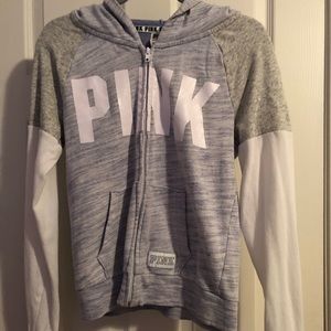 VS pink zip-up